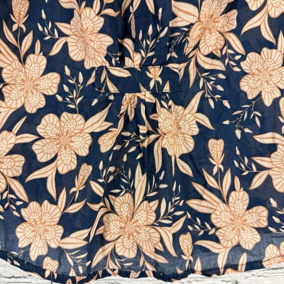 Birds of Paradis Trovata Gemma Blouse Paloma Floral Puff Sleeve Ruffled XS Top - Picture 10 of 12